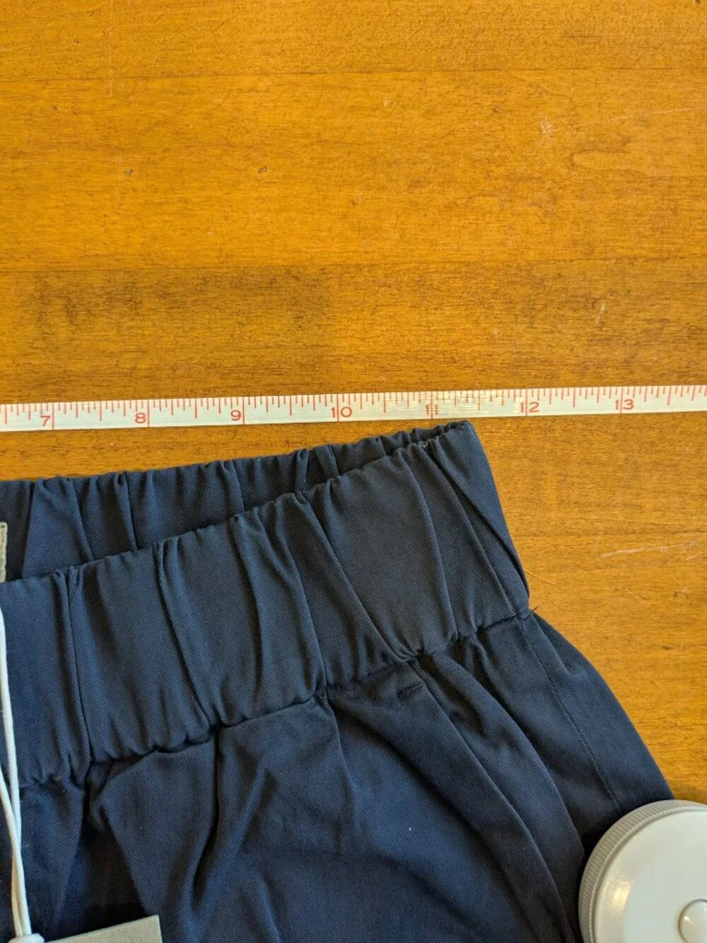 Everlane Easy Pant Size XS Dark Navy Blue High Rise Straight Leg Trousers NWT